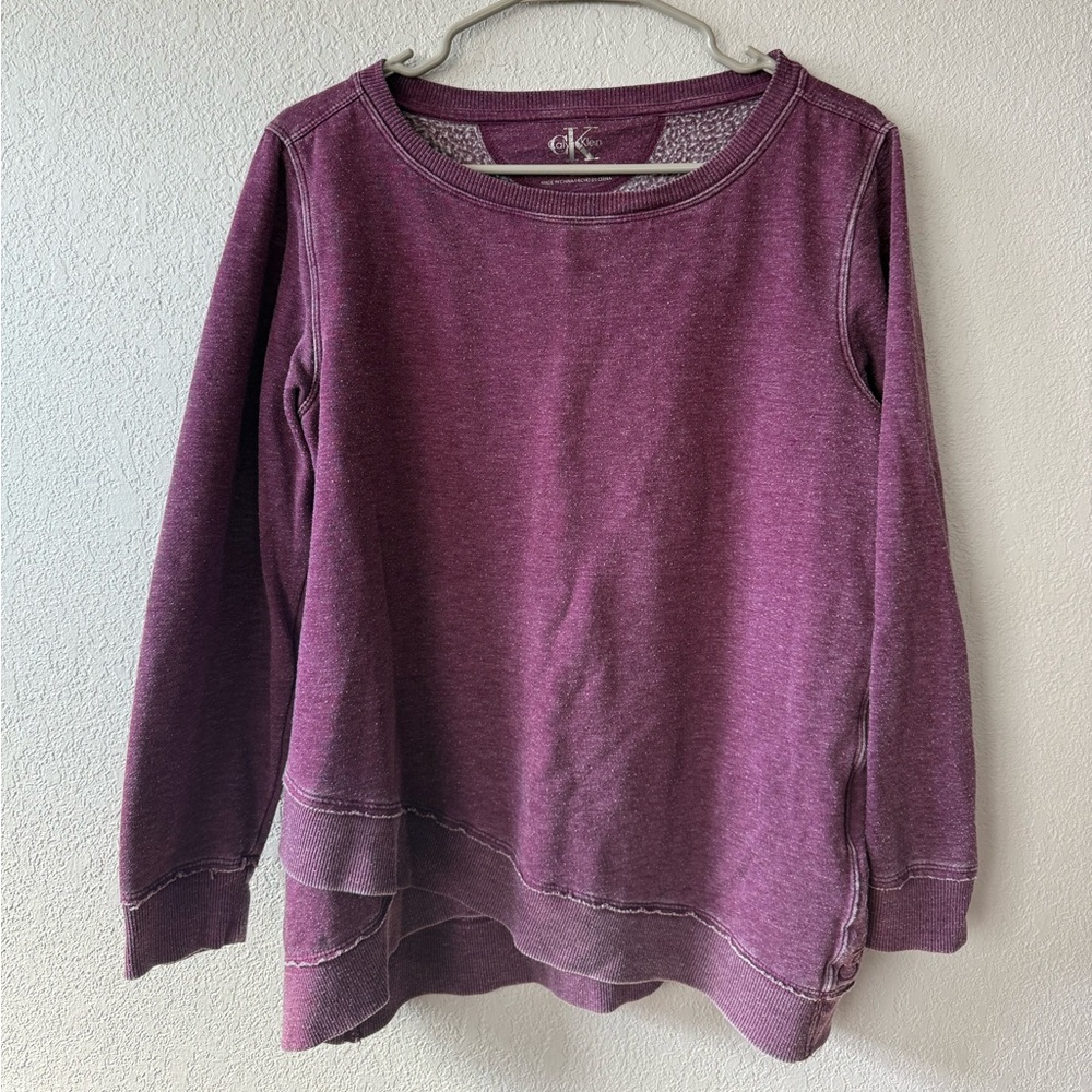 Calvin Klein Women's Plum Crew Neck Sweater